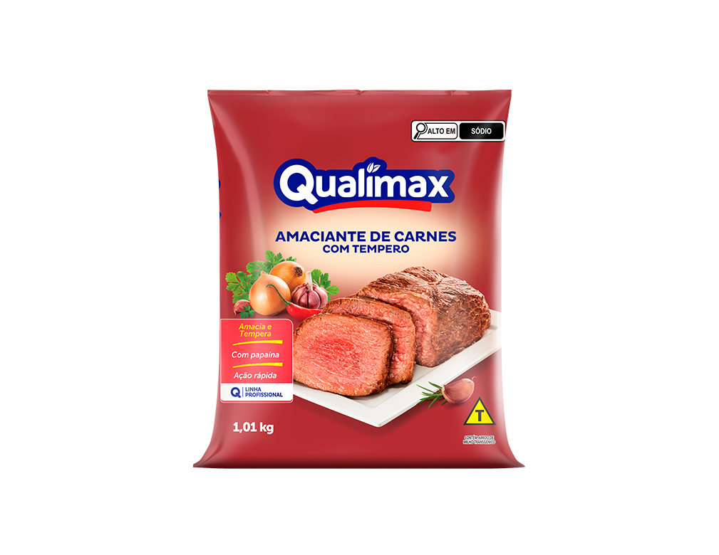 AMACIANTE DE CARNES COM TEMPERO QUALIMAX 1,01 KG (CX 10 PCT)